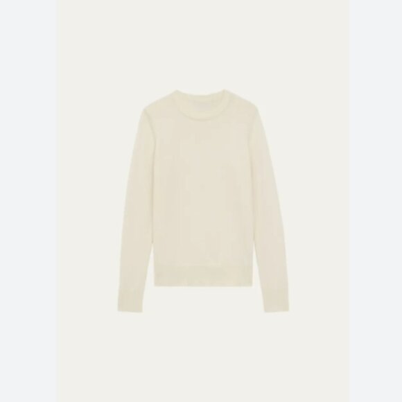 NWT Theory Kaylenna Crewneck Sweater in Feather Cashmere - Picture 3 of 5